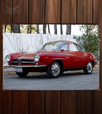 Металлическая табличка Alfa Romeo Giulia 1600 Sprint Speciale (101)